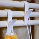 1pc Heated Towel Radiator Rail Bath Hook Holder Clothes Hanger Scarf Shelf JR