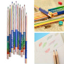 10pcs Rainbow Color Drawing Painting Pencils 4 in 1 Colored Pencils