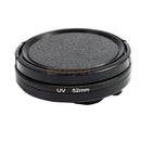 52mm Round Circle Ultraviolet UV Filter with Lens Cover For GOPRO 5 Black