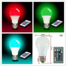E27 5W LED Colour Changing Globe Bulbs Light Lamp Spot Light Bulb+Remote C DYE