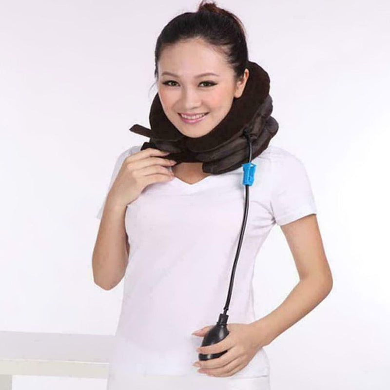 Inflatable Air-Neck Shoulder Pain Cervical Traction Device Comfort Brace Y4F9