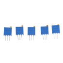 60 Pcs 100 - 500K ohm 3296W Trim Pot Trimmer Potentiometer Assortment Kit
