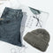 Men's Hat Winter Wool Hemp Cap Hat (Gray) F3Y2