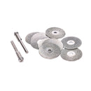 10Pcs 22mm Emery Diamonds Cutting blades Drill Bit+2Mandrel For Set M&O
