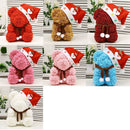 25cm Christmas PE Bear of Roses Bear Rose Flower Artificial New Year Gifts