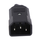 3 Pin IEC 320 C14 Male Plug Rewirable Power Connector Socket AC Panel Socket B&X
