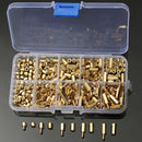 300Pcs M3 Brass Hex Column Standoff Support Spacer Screw Nut Assortment Kit