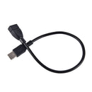 USB Male to Female Extension Cable LED Light Adapter Metal Hose for PC Deskto JR