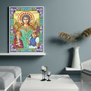 5D DIY Special Shaped Diamond Painting Religious Cross Stitch Kit Decor