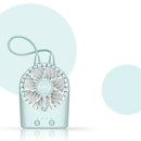 New Usb Rechargeable Mini Fan Summer Desktop 3 Files Electric Small Fan Por C3T3