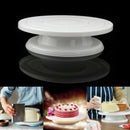 1 Pcs 28cm Kitchen Cake Decorating Icing Rotating Turntable Cake Stand Whit