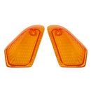 2pcs Yellow Rear Indicator Turn Signal Light Lens Cover Shell Left and Right for