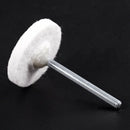 10Pcs Dia.25mm Felt Polishing Buffing Pads Accessories for Rotary Tools