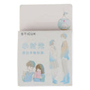 46pcs Couple Sweet Time DIY Diary Stickers Paper Labels Gifts Packaging Decor %a