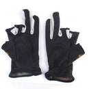 1 Pair Camouflage Camo Anti Slip 3 Cut Finger Ice Fly Fishing Tackle Gloves