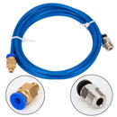 4 Pieces Teflon Tube Ptfe Blue Tubing (1.5M) with 4 Pieces Pc4-M6 Quick Fit