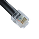6P6C RJ11 Telephone Extension Fax Modem Cable Line 5M Length Black