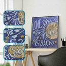 5D Full Drill English Diamond-Painting Flower-Cross Stitch Embroidery Sale New