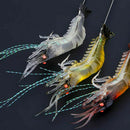6X Soft Fishing Lure Shrimp Luminous Artificial Bait Fishing Lures Baits 9cm