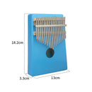 Musical 17-key Kalimba Portable Thumb Piano Mbira Maple Wood w/ Tuning Hammer