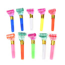 10Pcs Party Blowouts Whistles Kids Birthday Loot Bag Filler Noise Foil Rainbow3C