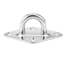 304 Stainless Steel 10mm Thick Ring Sail Shade Pad Eye Plate Marine Boat Ri D1J7