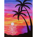 5D DIY Full Drill Diamond Painting Beach Tree Embroidery Mosaic Kit (W1282)