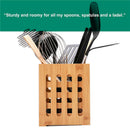 Square Wood Kitchenware Tube Chopsticks Box Container Kitchen Utensil Set H P2E2