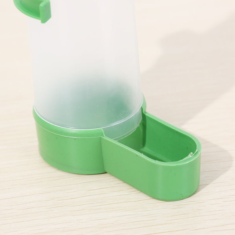 Plastic squirrel bird seed water feeder tube garden indoor outdoor green&whiteOZ