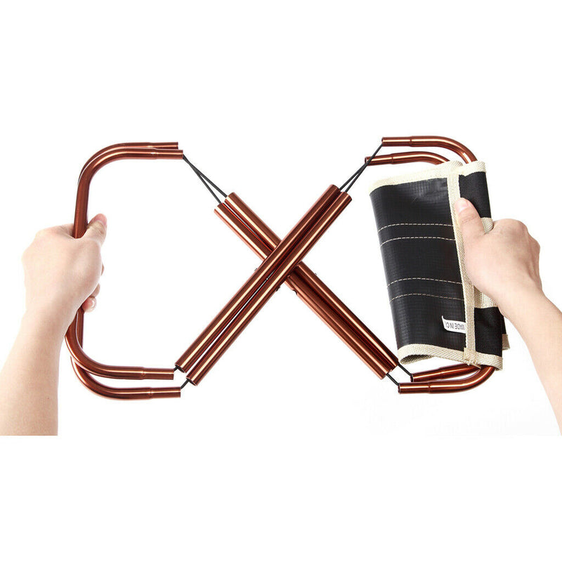 Portable Folding Stool Chair + Carry Bag Outdoor Camping Fishing Beach black