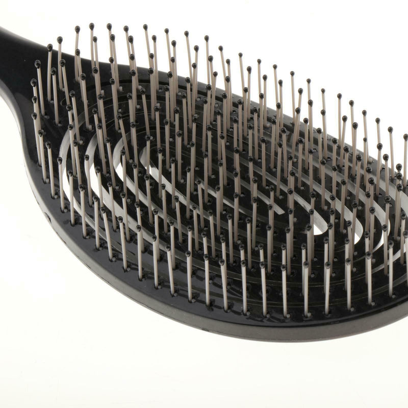 Detangler Comb Hair Brush Styling Comb Scalp Massage Hair Care Black