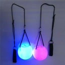 Pro LED Colorful Glow POI Thrown Ball Light Up For Belly Dance Hand Prop GPK