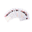 5Sheets Cartoon Kids Safety Nail Stickers Diy Makeup Nail Art Christmas Gift ME