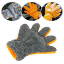 Car Cleaning Gloves Double-faced Coral Fleece Gloves Cleaning Home Tools Ne W3S0