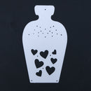 Love Heart Vase DIY Metal Scrapbook Craft Embroidery Cutting Die A