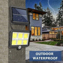 120LED COB Solar Motion Sensor Durable Outdoor Waterproof Garden Street Lam L8I2