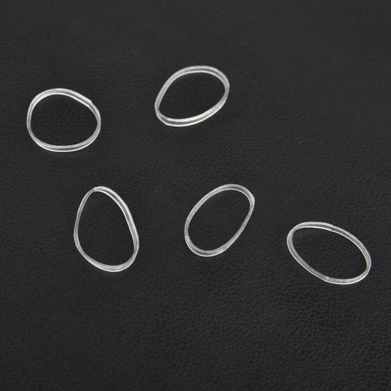 500x Clear Elastic Rubber Hair Ties Hairband Spiral Braids Plaits Braiding