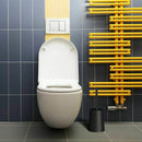 Toilet Brush and Holder Set, Toilet Bowl Brush with Holder Black for BathrooS5S2