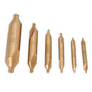 6pcs 1/1.5/2/2.5/3/5mm 60 Degree HSS Center Drill Bits Centering Drills Set JTU