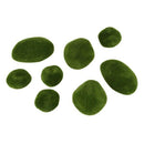 Deco moss stones 8 pieces 4-8 cm O6P4