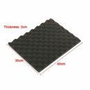 6PCS Black Acoustic Eggshell Foam Sound Absorption Treatment Panel Tile 40X