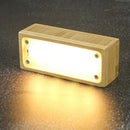 1X(Usb Rechargeable Creative Led Wooden Drawer Box Shape Light Desk Night L