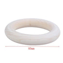Unfinished Blank Wooden Teether Rings Maple Wood Baby Teething Craft DIY To E9C3