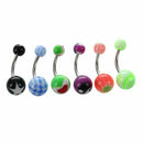 14G Belly Ring Assorted Lot of 100 Belly Button Rings Navel Banana Piercing