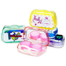 Portable Travel Glasses Cartoon Pattern Contact Lens Box for Eyes Care Kit A