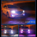 2x 9050 5050 LED 27 SMD RGB Car Headlight Fog Light Lamp Bulb + Remote Cont