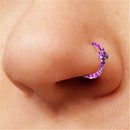 8Pcs/Lots Seamless Hinged Segment Sleeper Ring Hoop Ear Lip Nose Septum Piercing