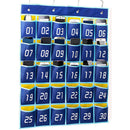 Numbered Pocket Chart Classroom Organizer for Cell Phones Calculator Holder O1O8