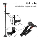 Folding Cane Self Standing Walking Cane Elder Collapsible Lightweight T7H4