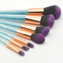 New 7Pcs Diamond Crystal Makeup Brushes Professional Set Foundation Blendin